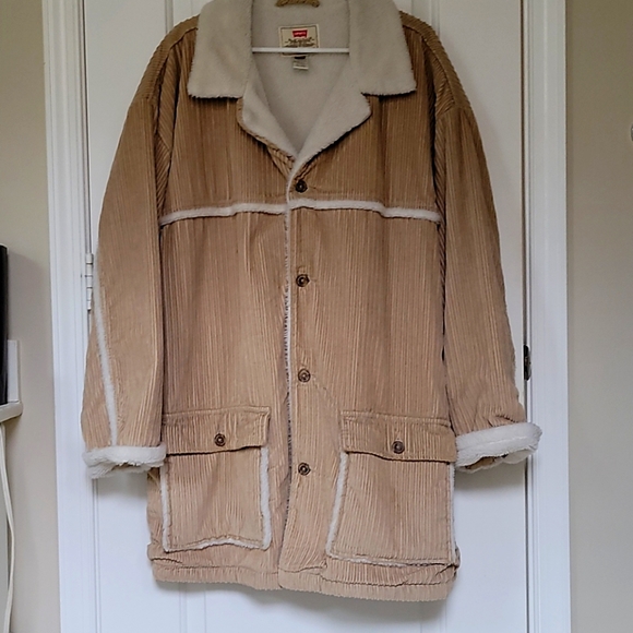 Levi's Tan Courderoy Shearling Field Coat - Picture 1 of 4